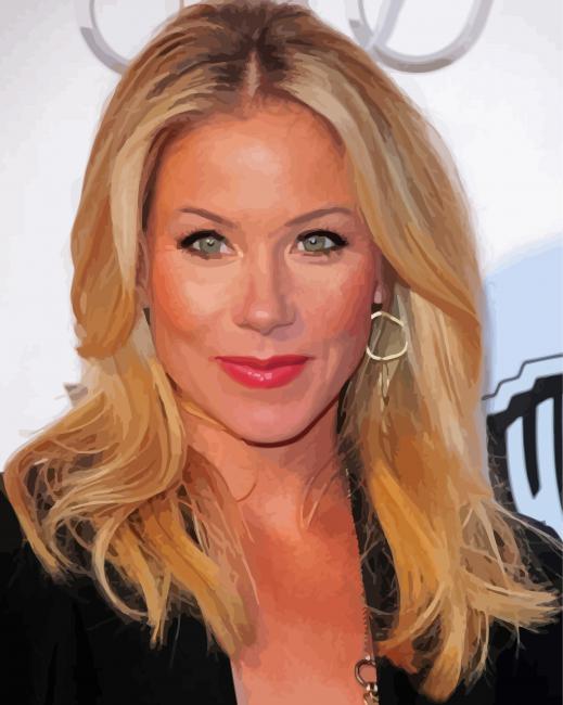 Christina Applegate paint by number