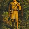 Davy Crockett paint by number