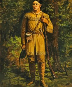 Davy Crockett paint by number