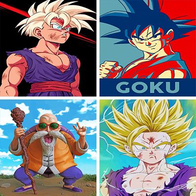 Dragon ball Z Paint By Numbers
