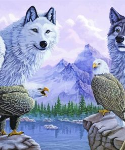 Eagles And Wolves paint by number