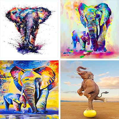 Elephants Paint By Numbers