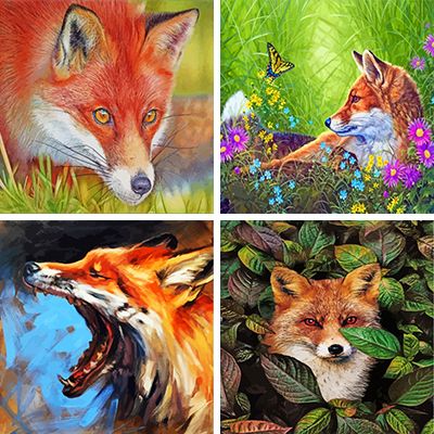 Foxes Paint By Numbers