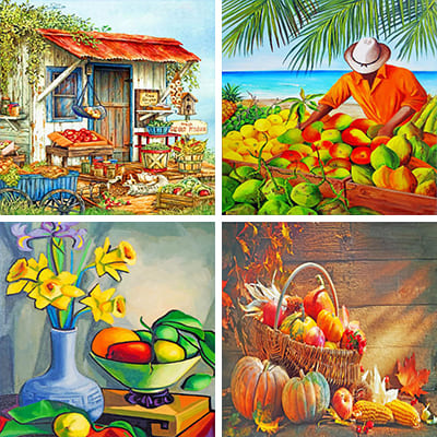 Fruits Paint By Numbers