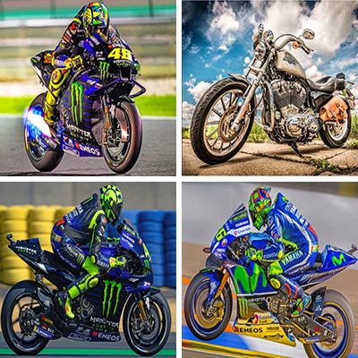 Motorbikes Paint By Numbers