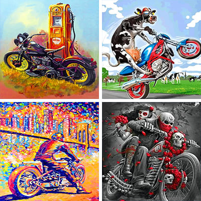 Motorcycles Paint By Numbers