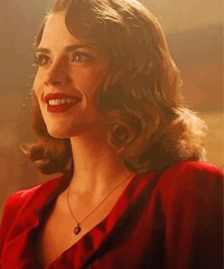 Peggy Carter Marvel paint by number