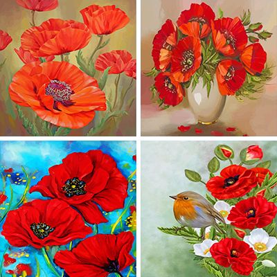 Poppies Paint By Numbers