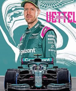 Sebastian Vettel Poster paint by number