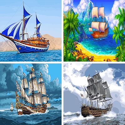 Ships Paint By Numbers