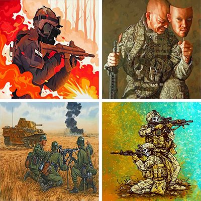 Soldiers Paint By Numbers