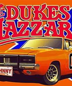 The Dukes Of Hazzard Poster paint by number