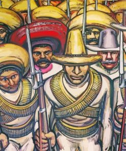 The Mexican Revolution Art paint by number