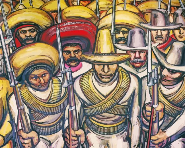 The Mexican Revolution Art paint by number