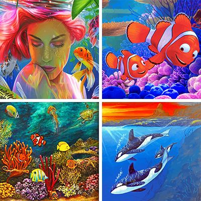 Underwater Paint By Numbers