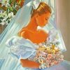 Vintage Wedding Bride Art paint by number