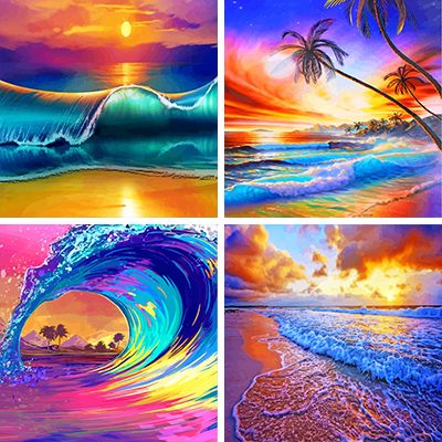 Waves Paint By Numbers