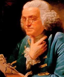 Aesthetic Ben Franklin paint by number