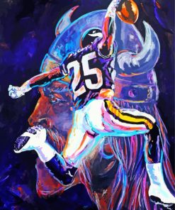 Aesthetic Minnesota Vikings paint by number