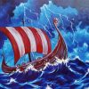 Aesthetic Viking Vessel Art paint by number