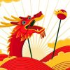Chinese New Year Dragon Dance Free paint by number
