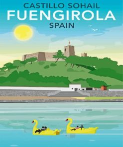 Fuengirola Spain Poster paint by number