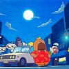 Odd Taxi Anime Characters paint by number