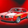Red Pontiac 1970 Gto Art paint by number