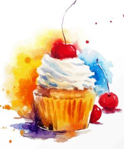 Tasty Muffin paint by number