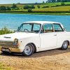 White Ford Cortina paint by number