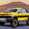 Yellow Chevy Truck paint by number