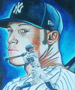 Aaron Judge Baseball Player Art paint by number