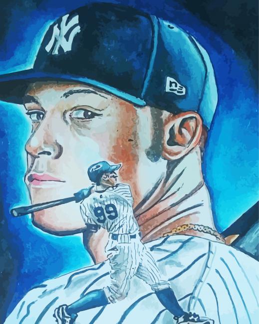 Aaron Judge Baseball Player Art paint by number