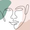 Abstract Face Line Art paint by number