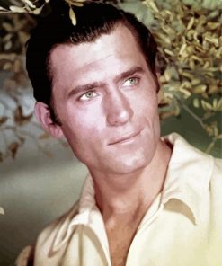 Actor Clint Walker paint by number