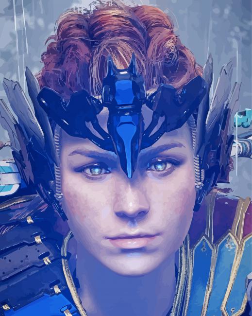 Aloy Horizon Forbidden West paint by number