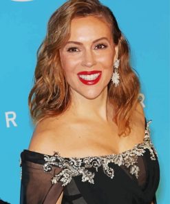 Alyssa Milano Actress paint by number