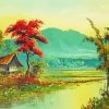 Asian Nature Art paint by number