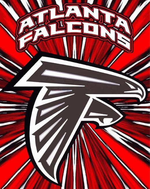 Atlanta Falcons Logo Art paint by number