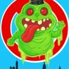 Baby Slimer Ghost paint by number