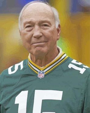 Bart Starr Football Coach paint by number