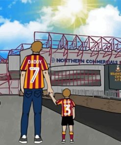 Bradford City paint by number