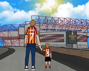 Bradford City paint by number