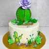 Cactus Dessert Cake paint by number