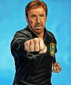 Chuck Norris paint by number