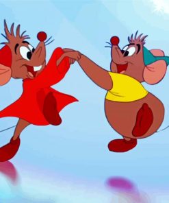 Disney Gus And Jaq Dancing paint by number