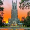 Duke University Sunset paint by number