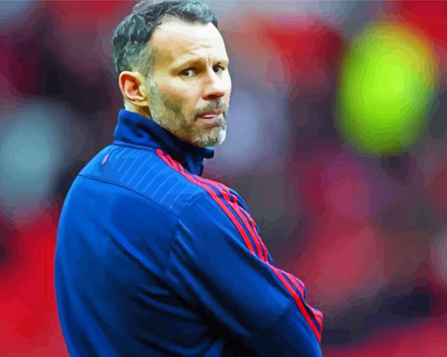 Football Coach Ryan Giggs paint by number