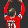 Football Player Wayne Rooney paint by number