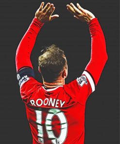 Football Player Wayne Rooney paint by number